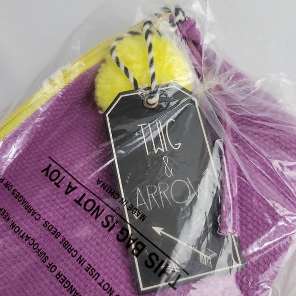 (2) Twig & Arrow Pom Pom Cosmetic Bags - Gypsy Summer Of Love - Picture 5 of 14